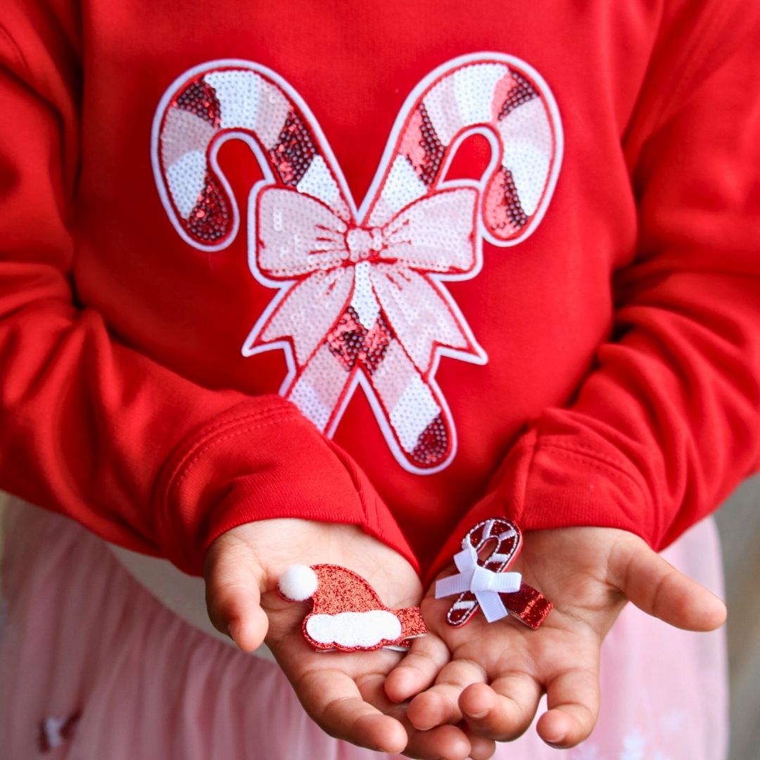 Sweet Wink Sweater - Candy Cane Patch