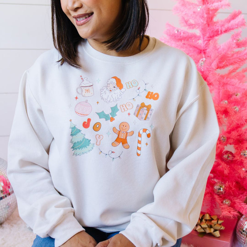 Christmas Doodle Sweatshirt - Adult