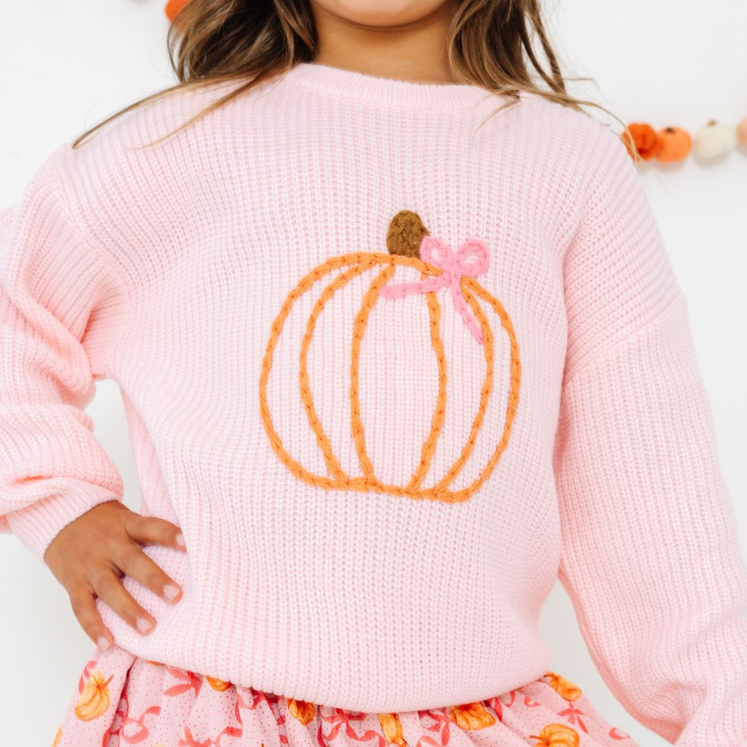 Sweet Wink Sweater - Coquette Pumpkin Knit