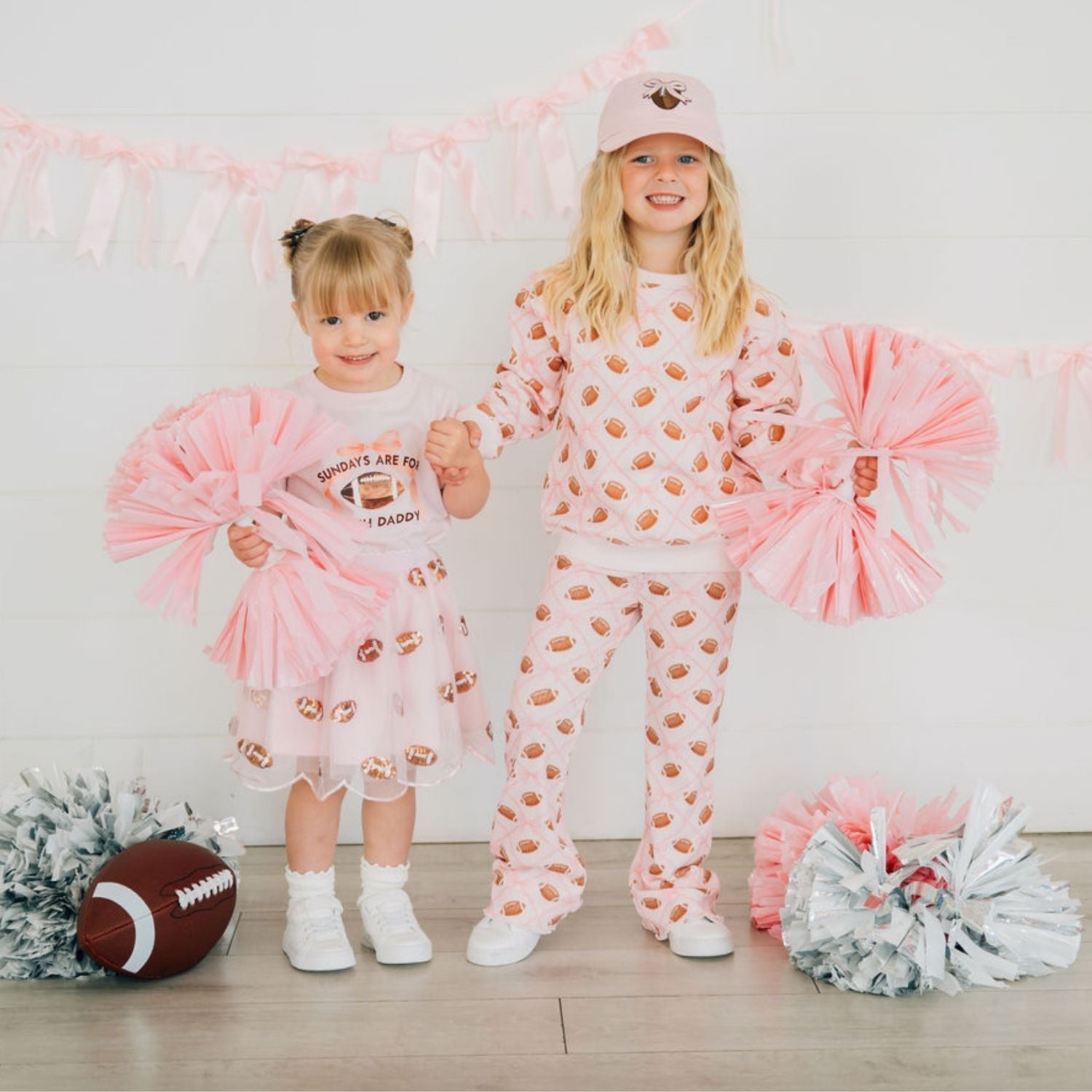 Sweet Wink Flare Legging - Football Trellis