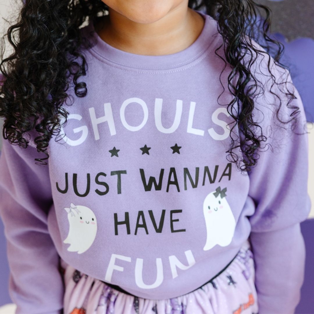 Sweet Wink Sweatshirt - Ghouls Just Wanna Have Fun