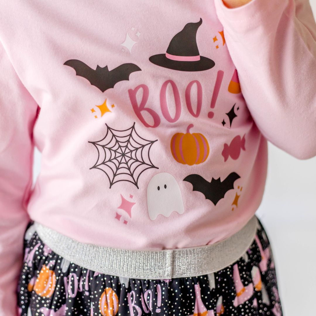 Sweet Wink Long Sleeve Shirt - Halloween Doodle