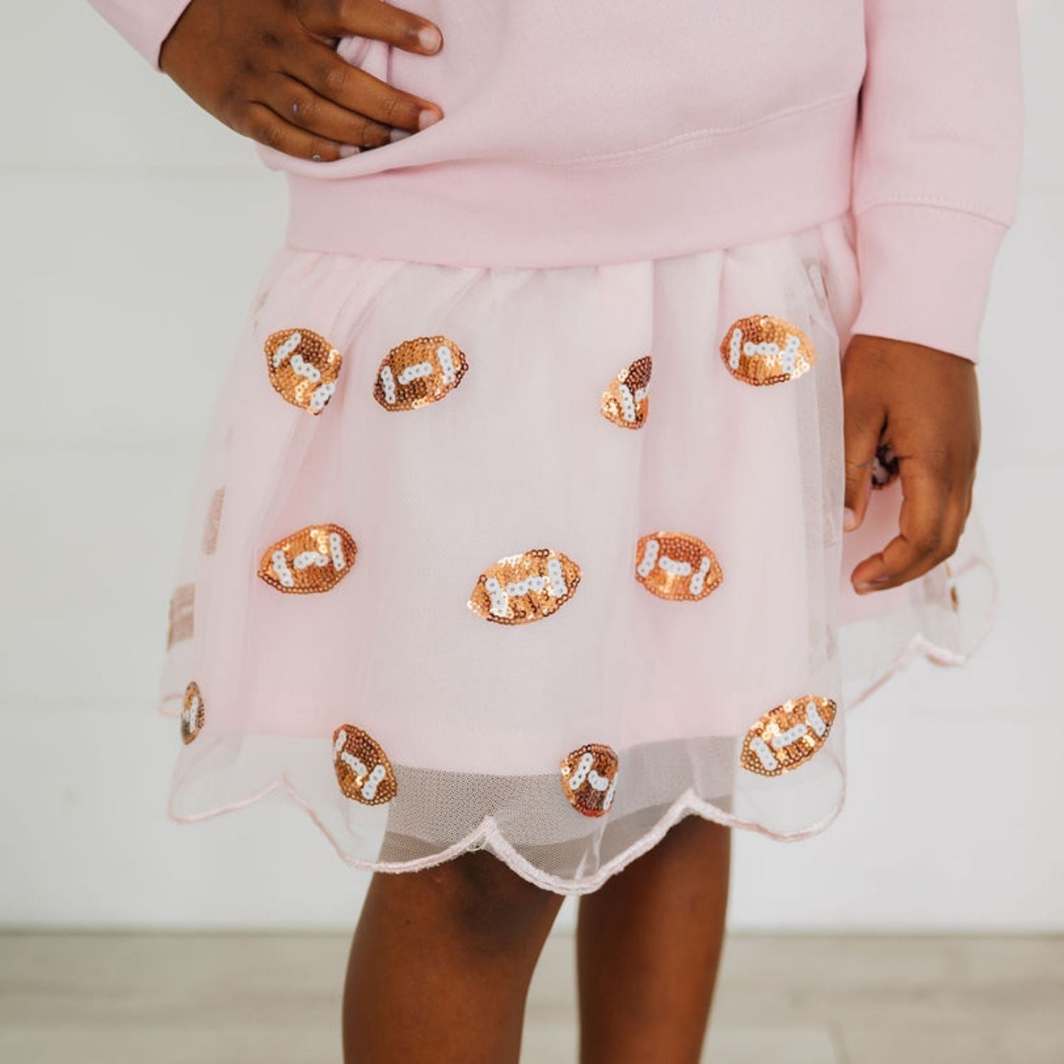 Sweet Wink Scalloped Tutu - Mini Footballs