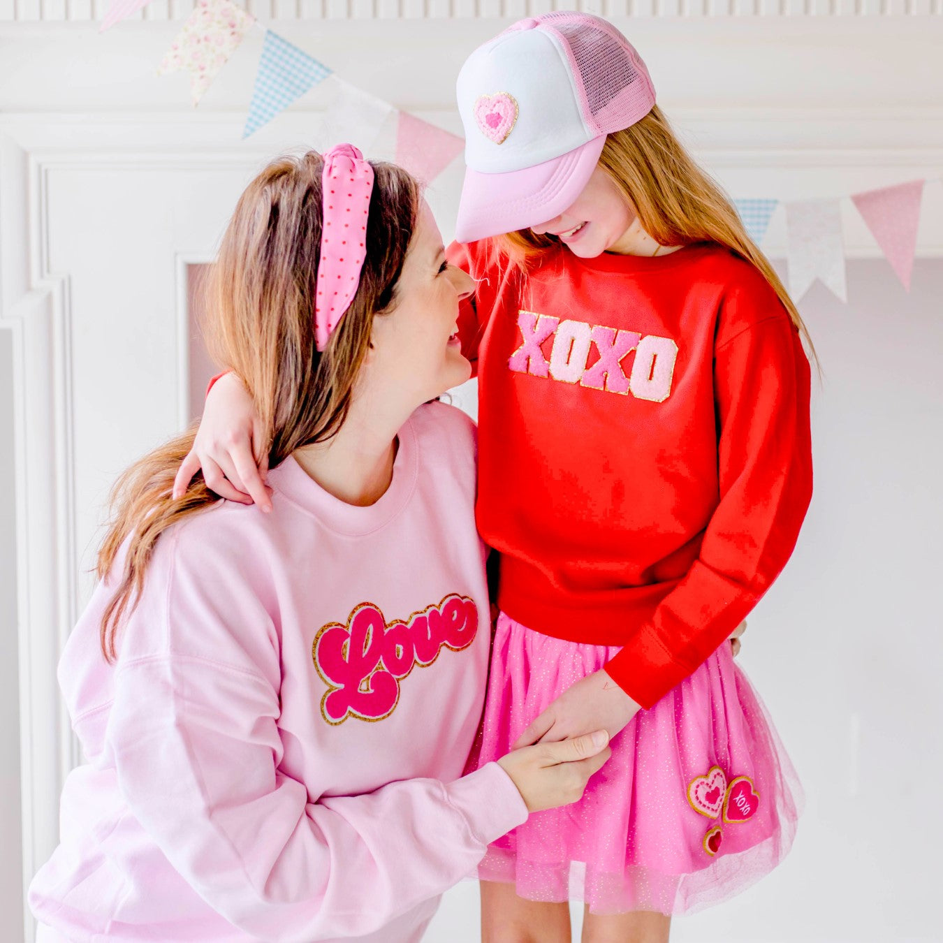 Sweet Wink Sweater - XOXO Sequin Patch Sweatshirt