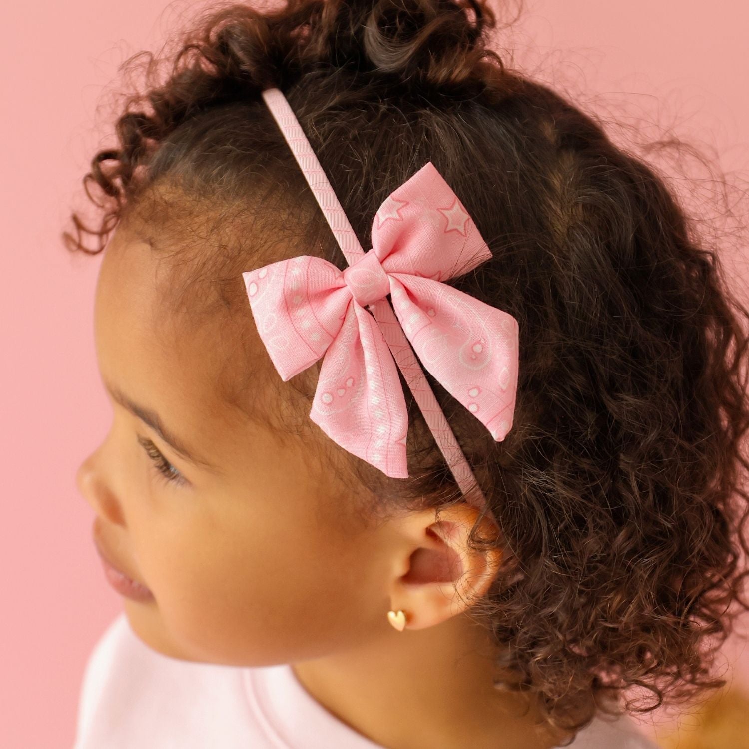Sweet Wink Headband - Pink Bandana