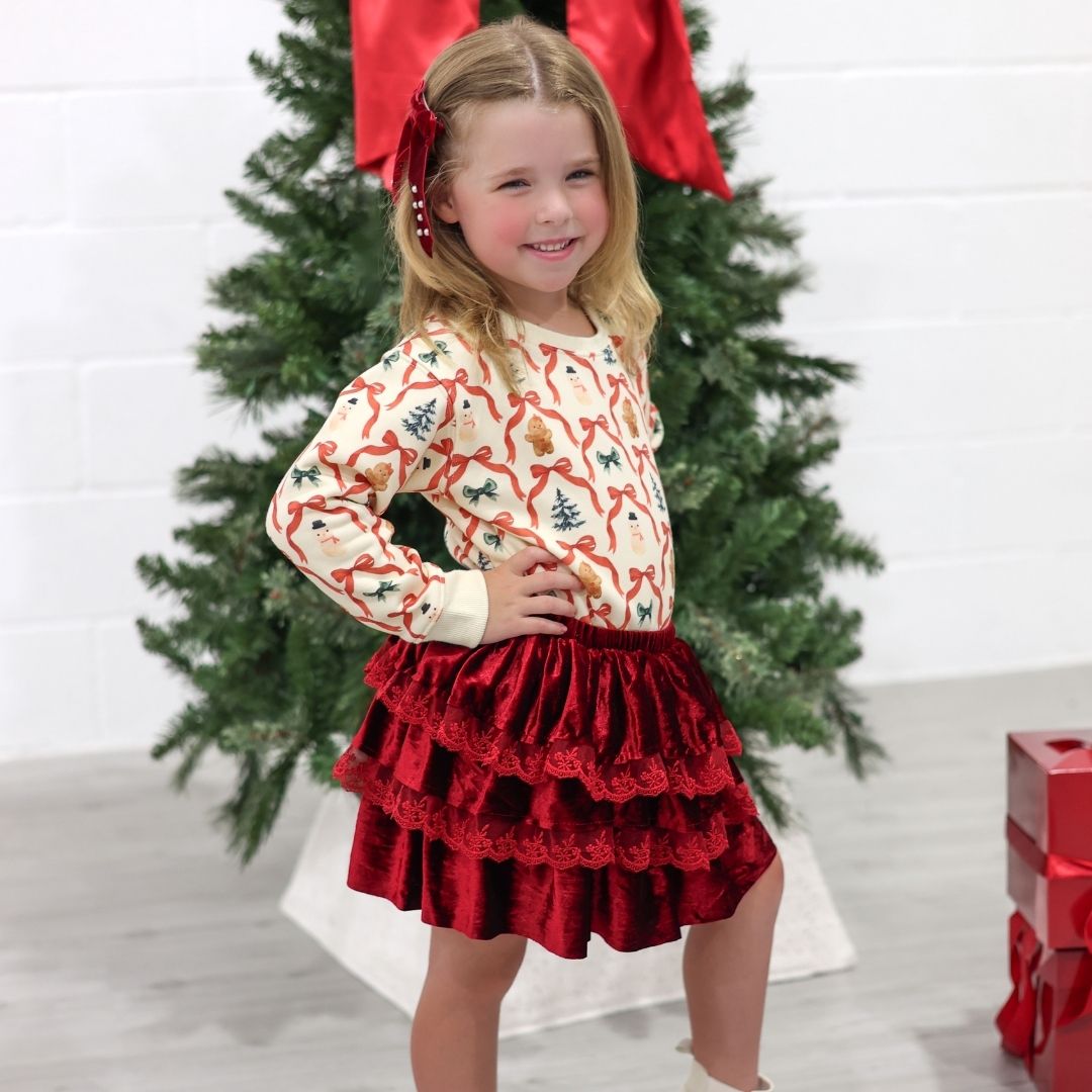 Sweet Wink Sweatshirt - Christmas Cutie
