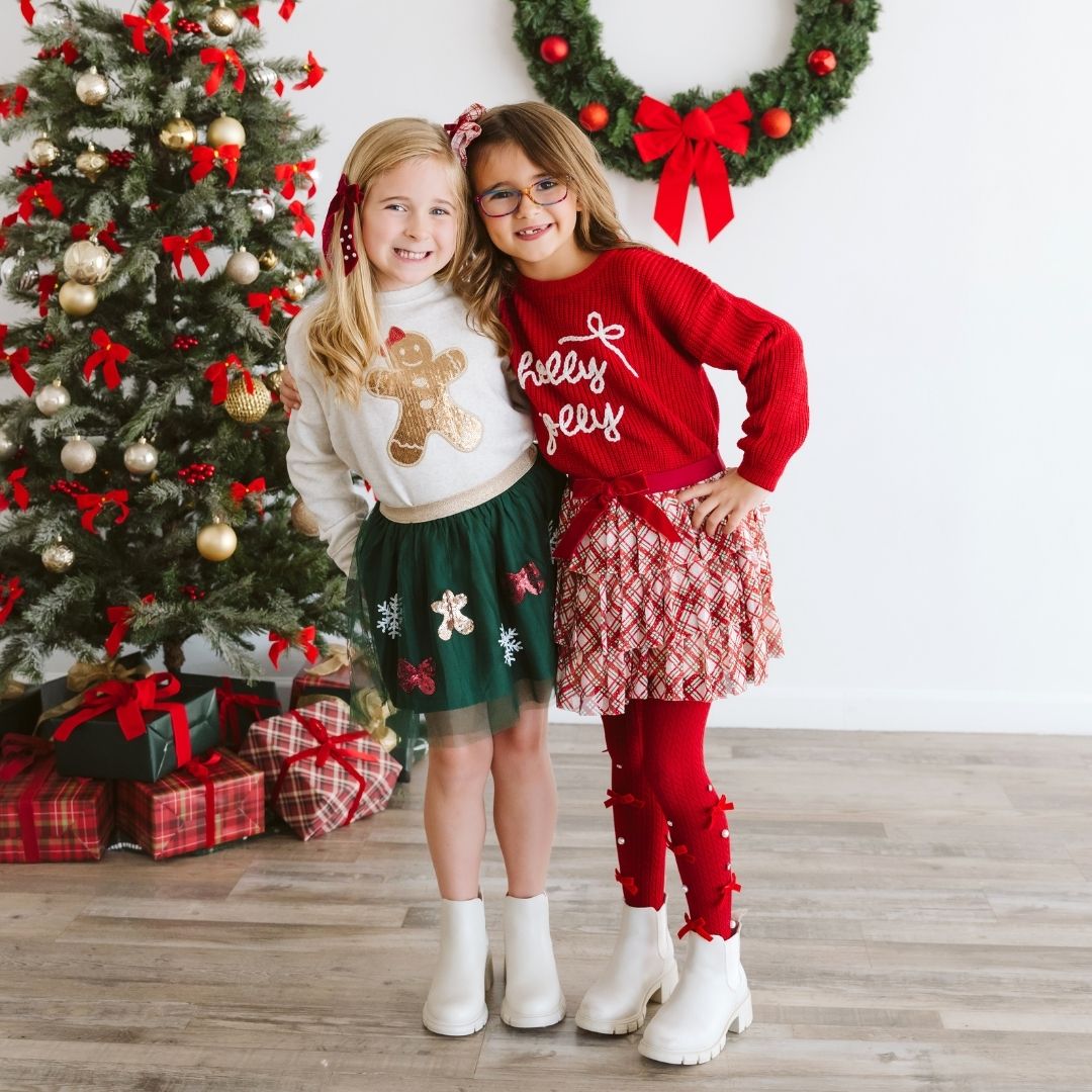 Sweet Wink Tutu - Gingerbread Sequin Joy