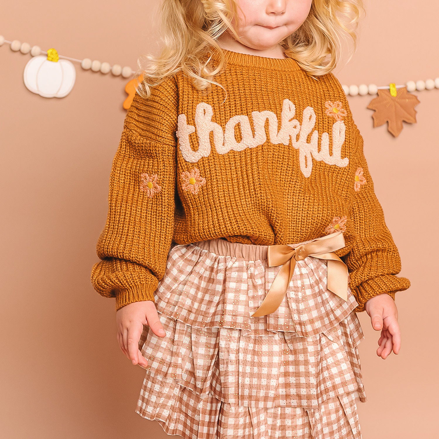Sweet Wink Sweater - Thankful Thanksgiving Knit