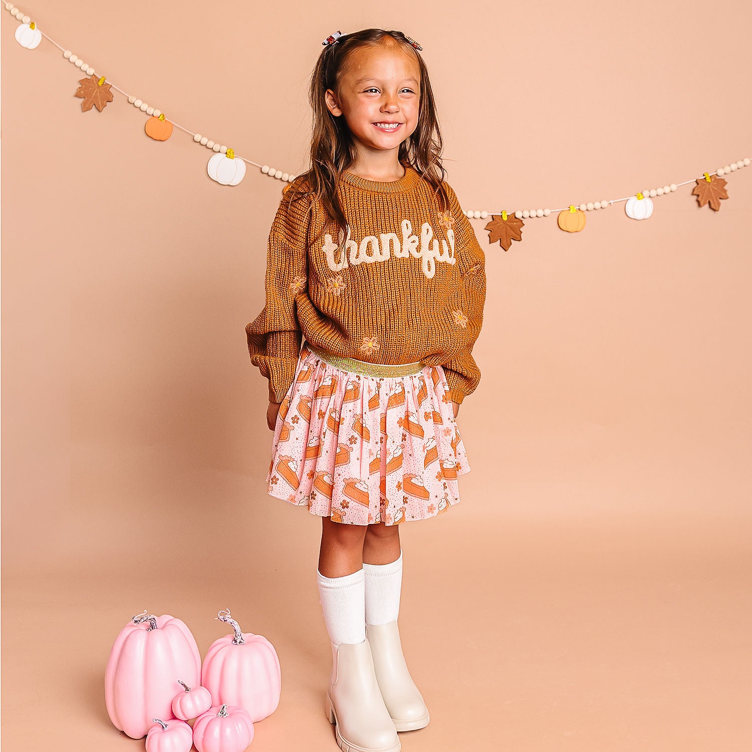 Sweet Wink Sweater - Thankful Thanksgiving Knit