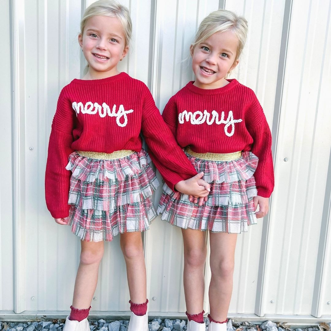 Sweet Wink Tiered Tutu - Christmas Plaid