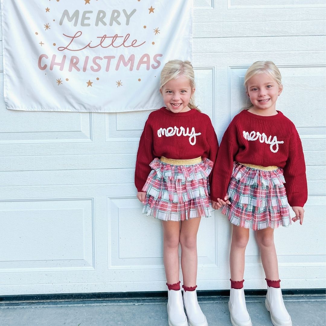 Sweet Wink Tiered Tutu - Christmas Plaid