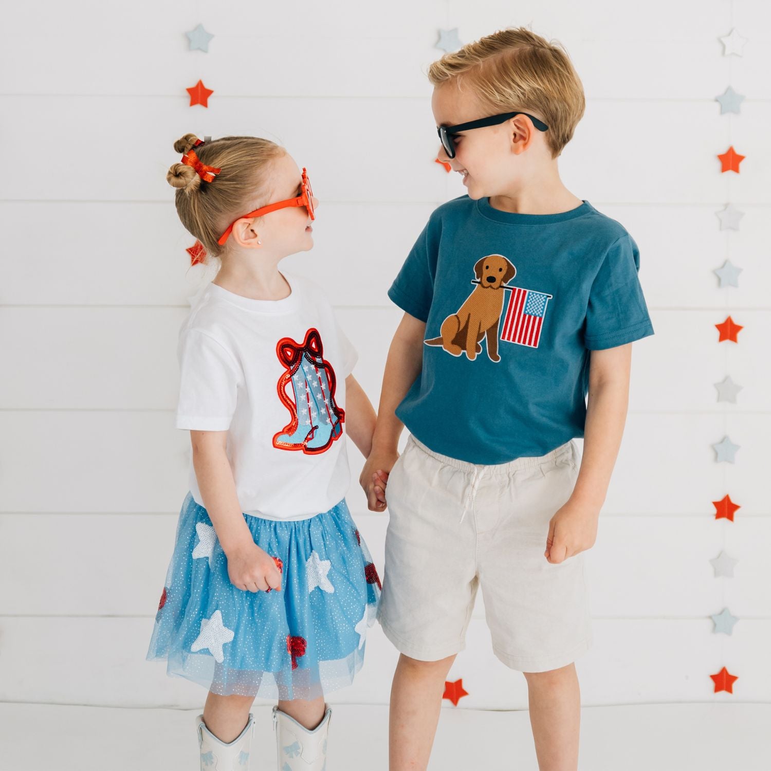 Sweet Wink Shirt - Patriotic Cowgirl