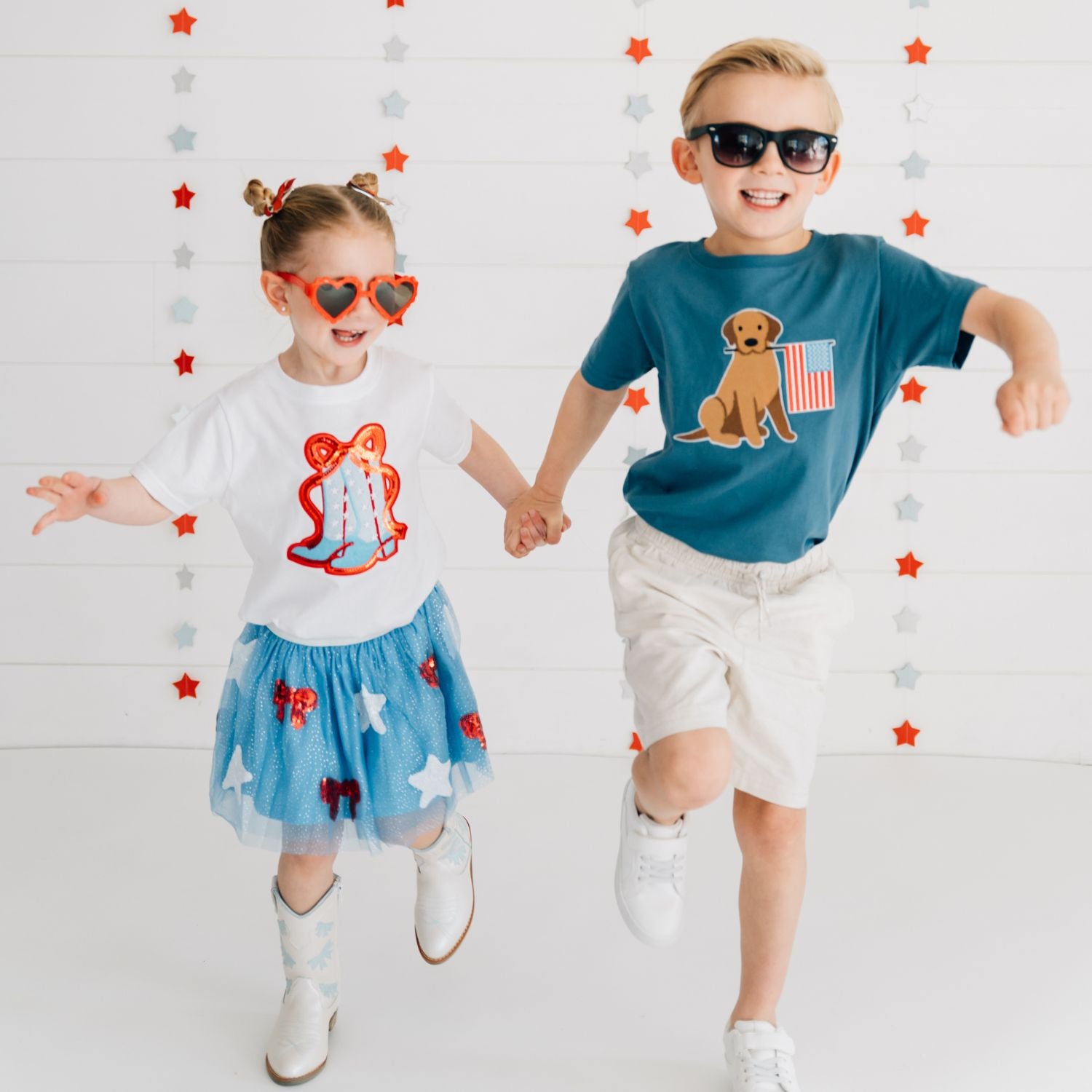 Sweet Wink Shirt - Patriotic Pup