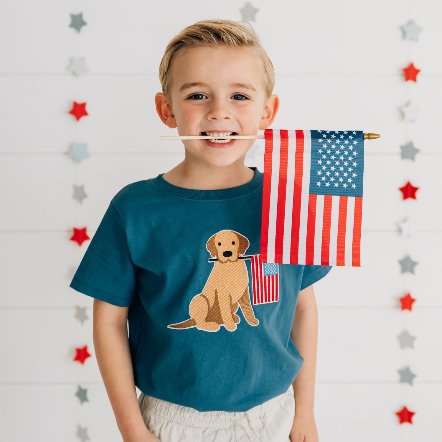 Sweet Wink Shirt - Patriotic Pup