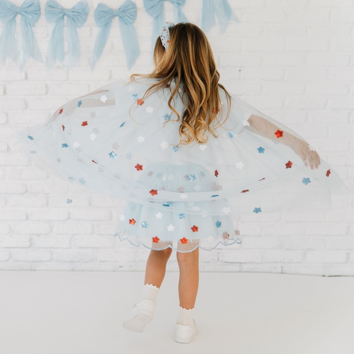 Sweet Wink Shirt - USA Stars & Bow Patch