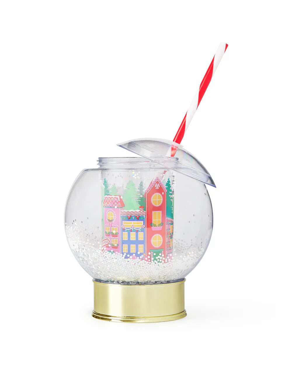 Holiday Village Snow Globe Sipper