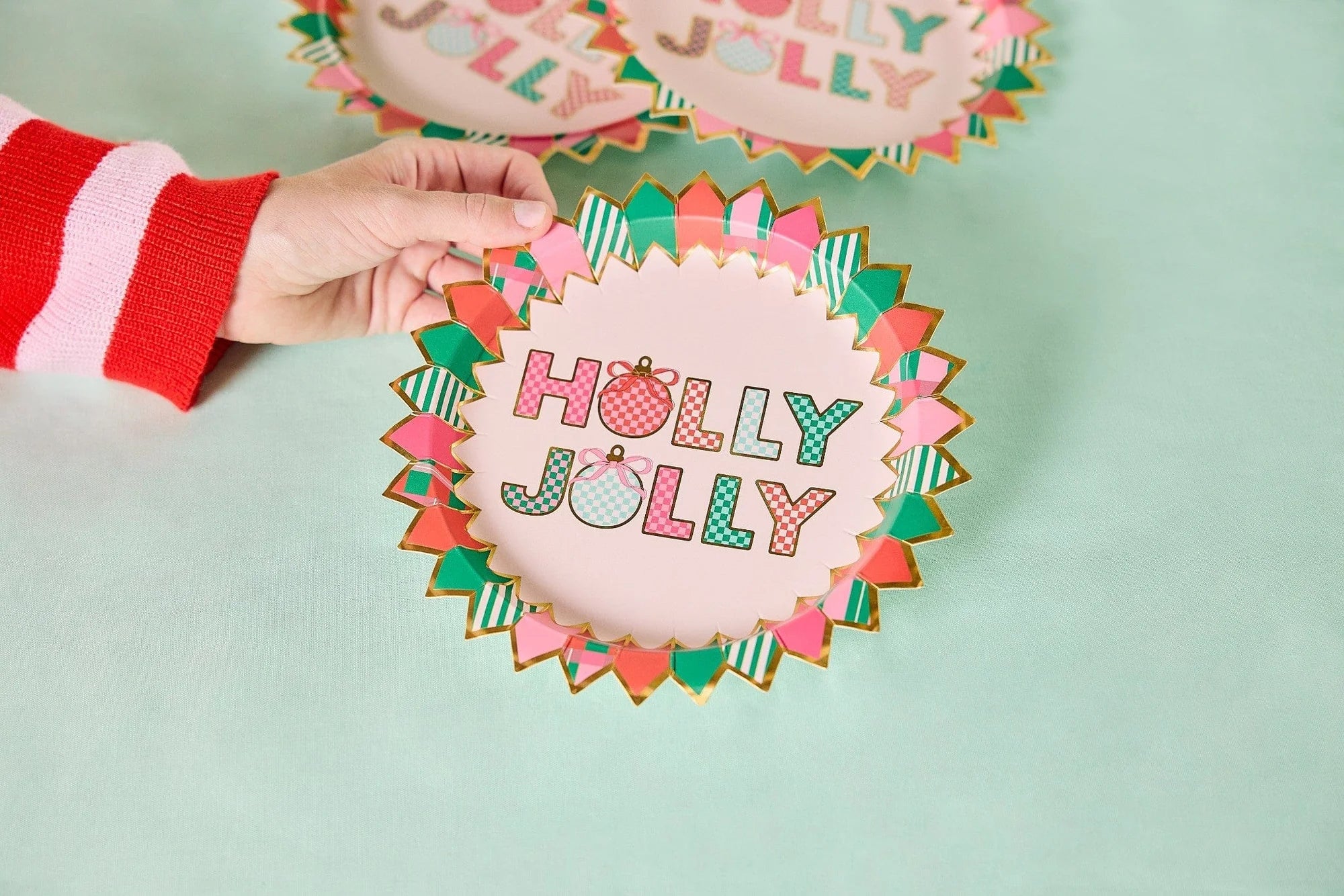 Packed Party - Holly Jolly Christmas Dessert Plates - 10 PK