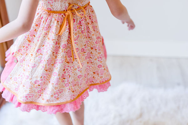 Myra Knit Dress - Citrus Bloom Bliss