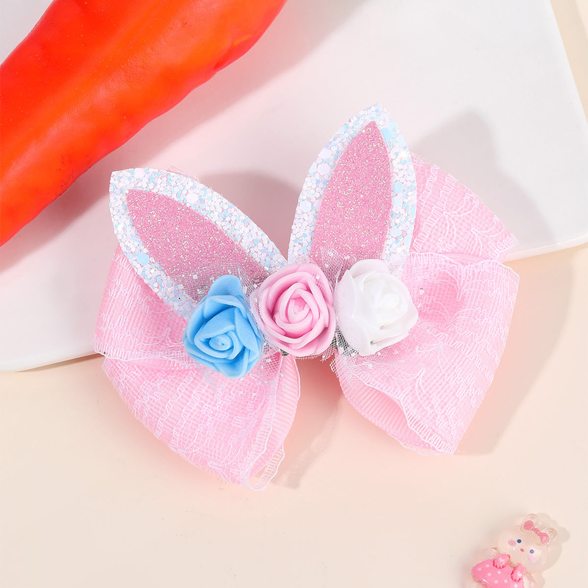 Bunny Blooms Hair Bow (multiple color options)