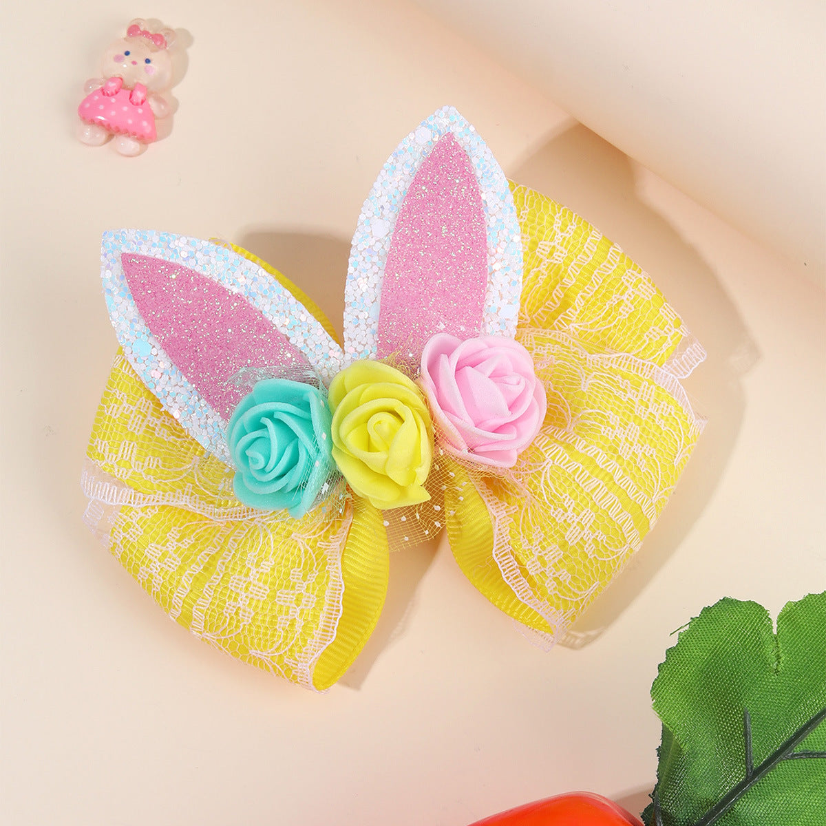 Bunny Blooms Hair Bow (multiple color options)