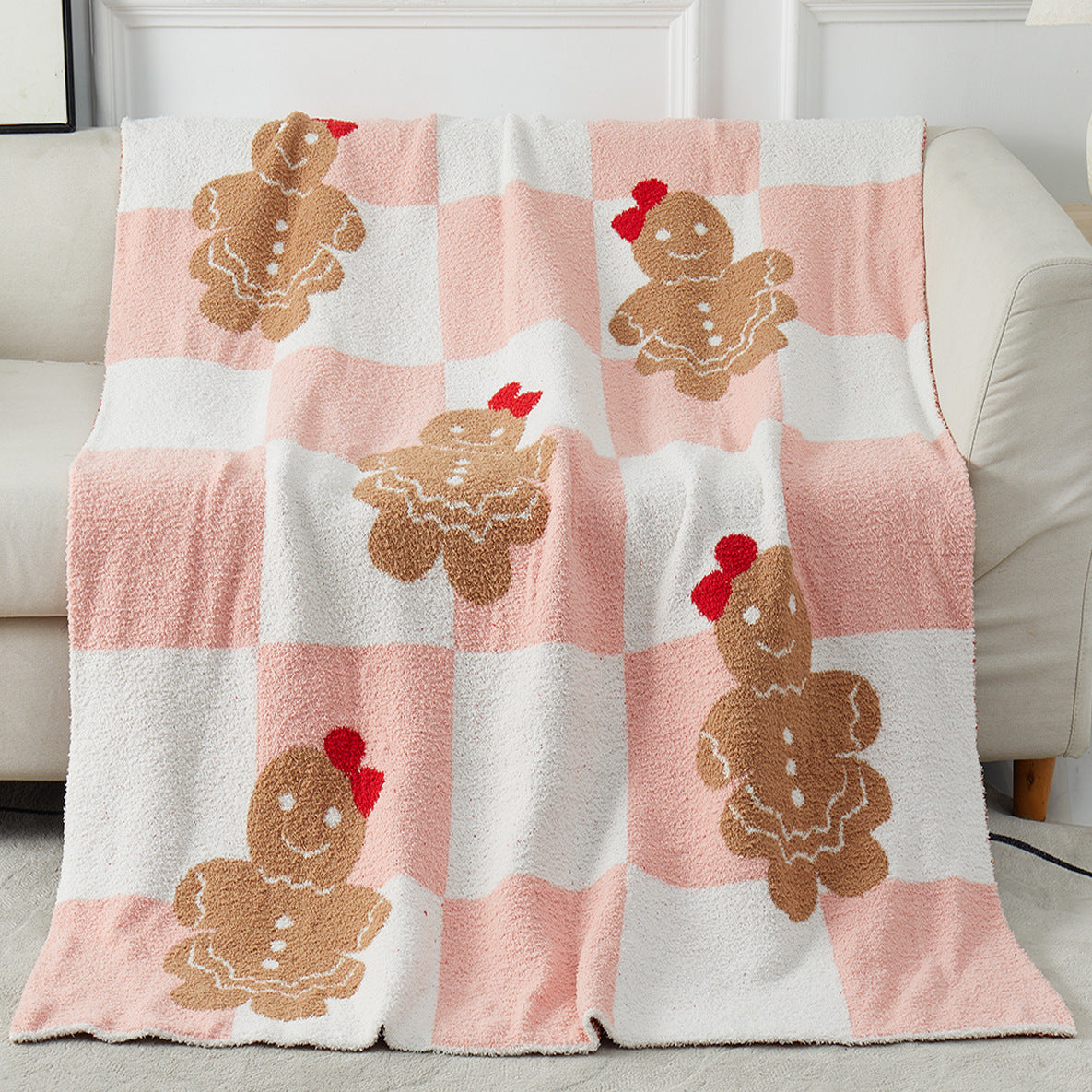 Gingerbread Luxury Throw Blanket