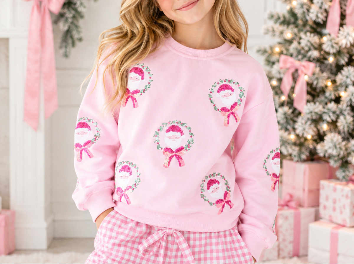 Sweater - Sugarplum Sequin Santa