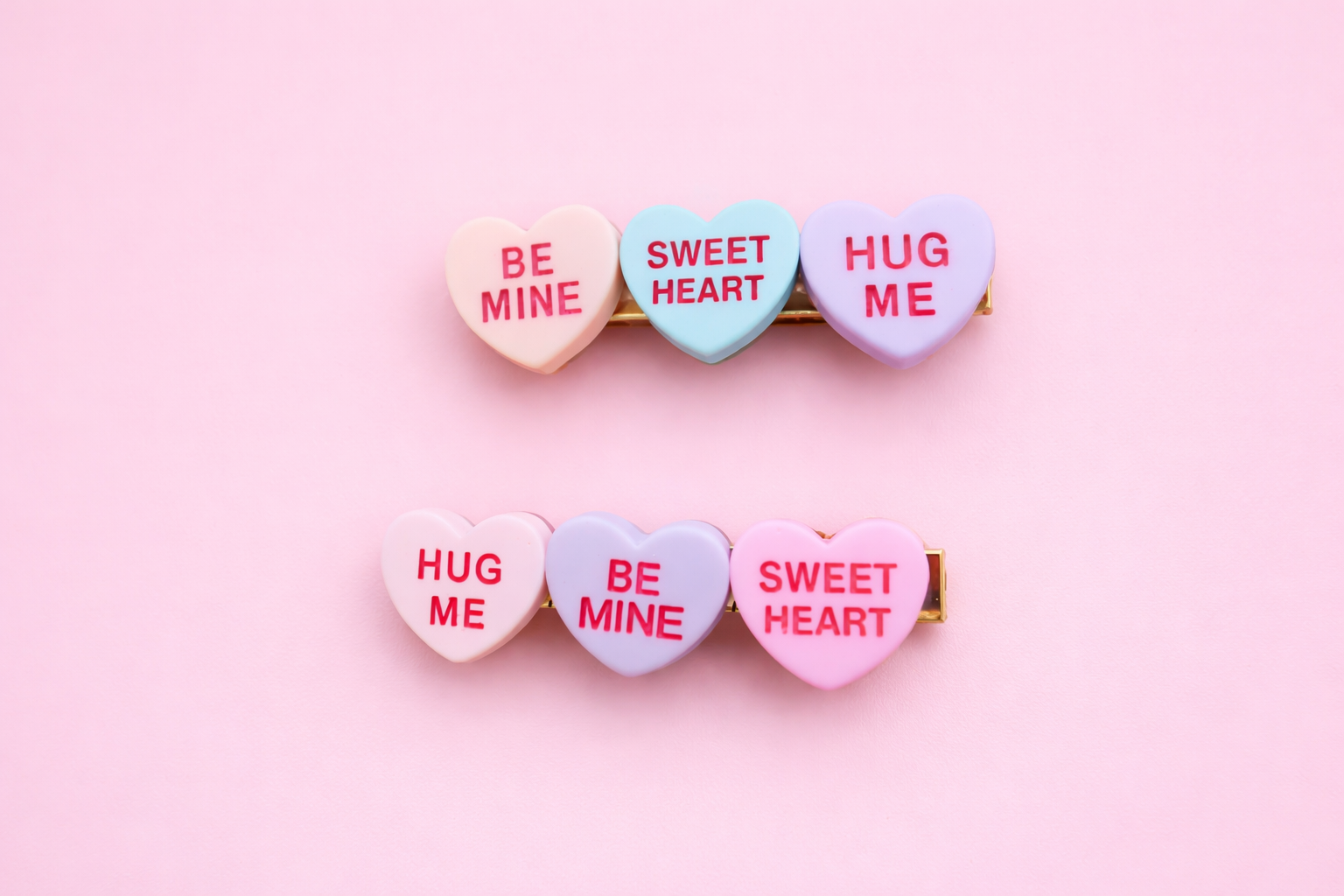 Love Language Hair Clip Set