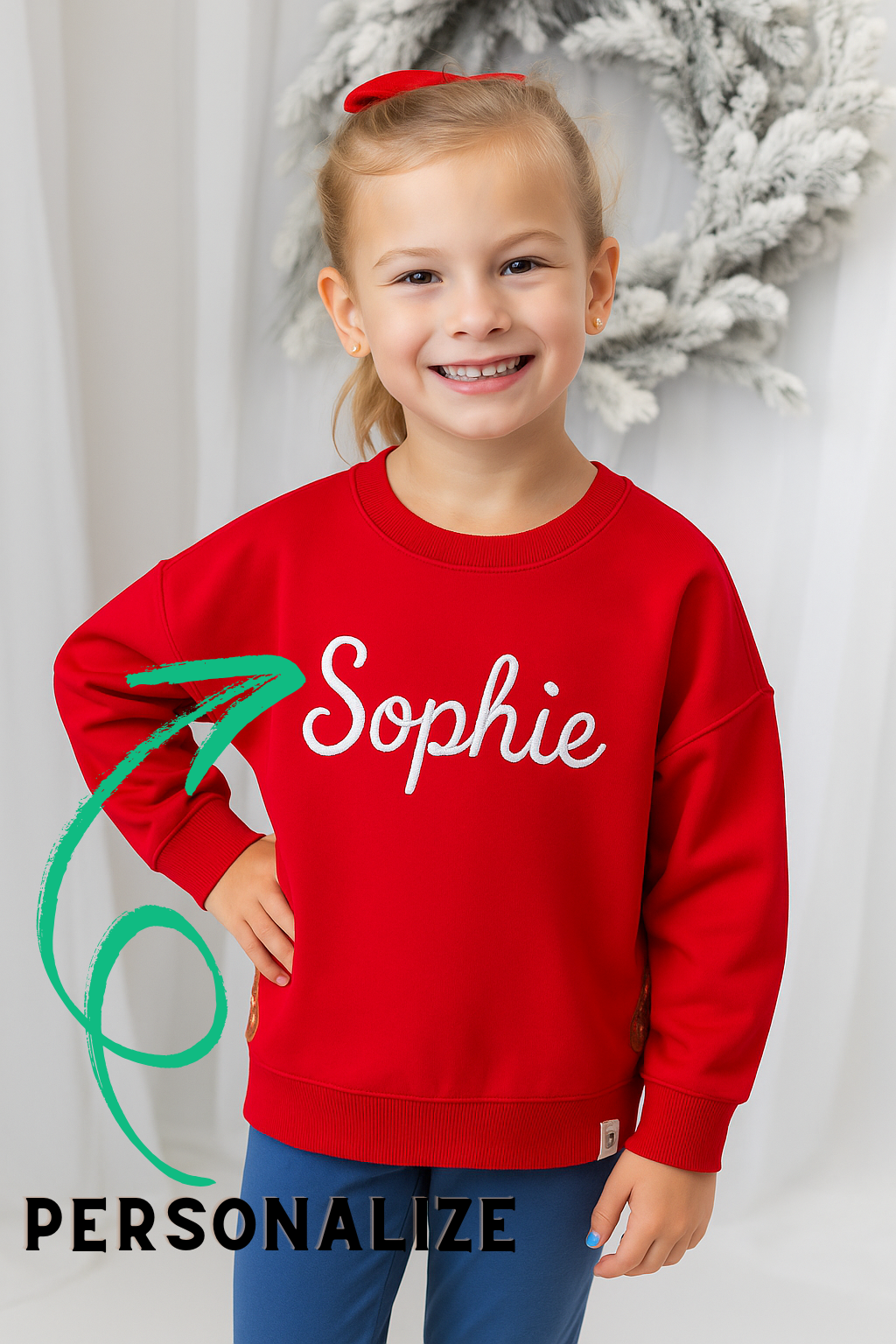 Applique Sweater - Gingerbread Magic (Pre-Order)