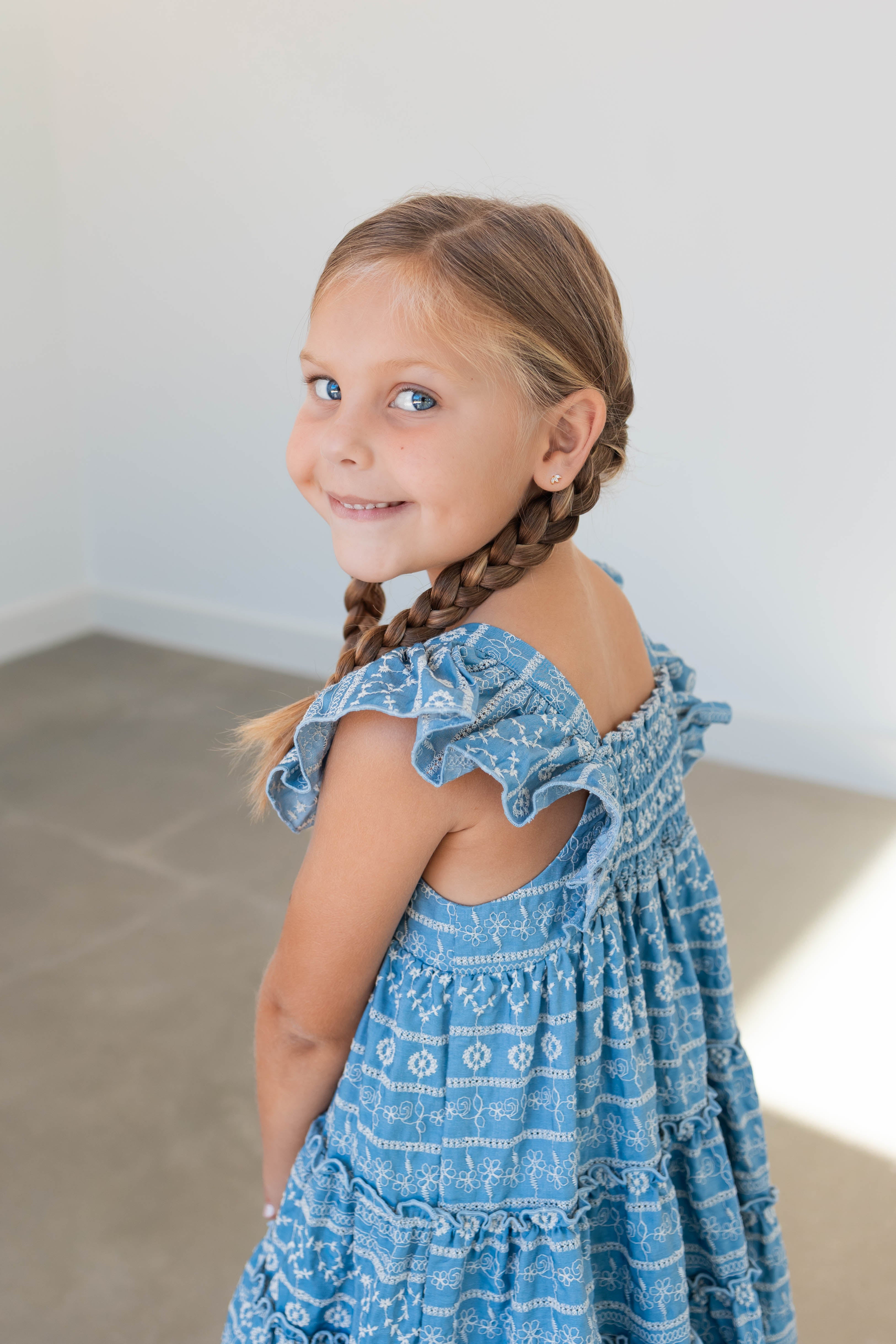 Embroidered Eyelet Dress - Prairie Rose