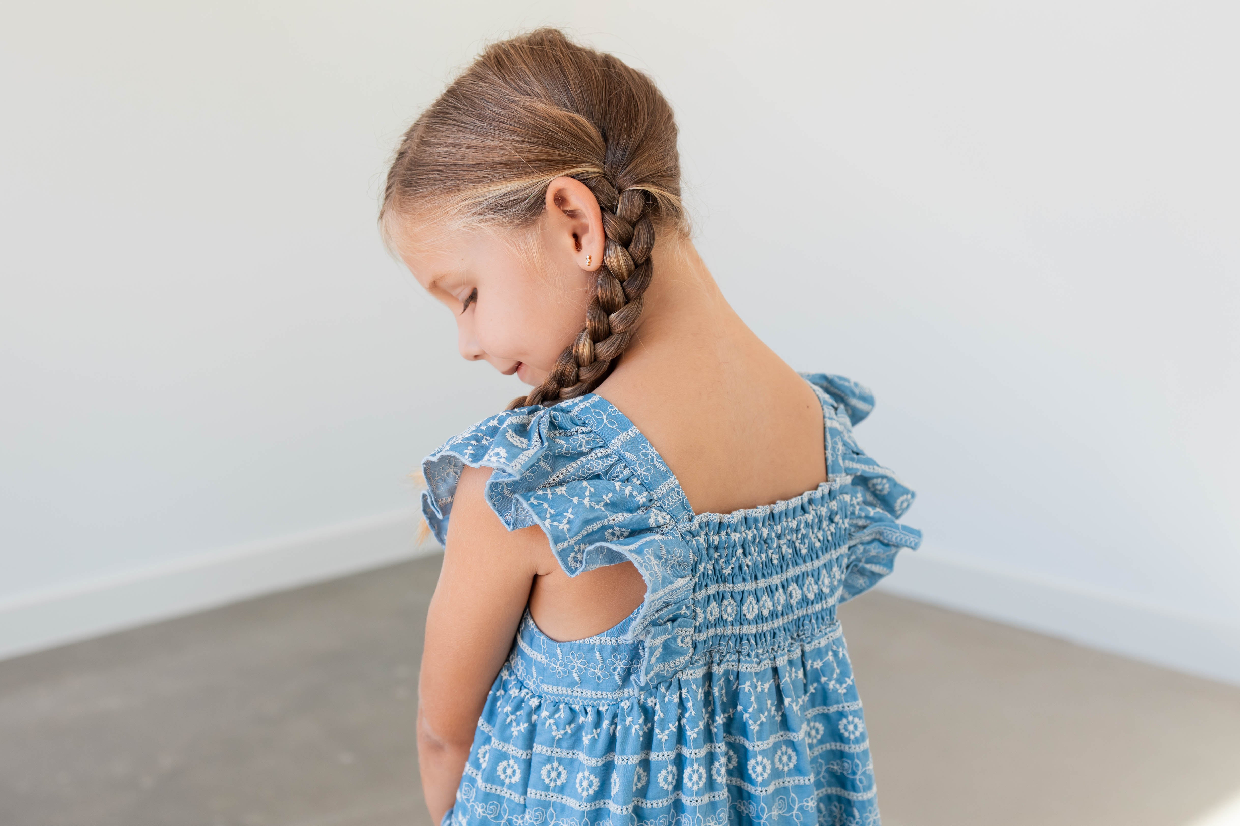 Embroidered Eyelet Dress - Prairie Rose
