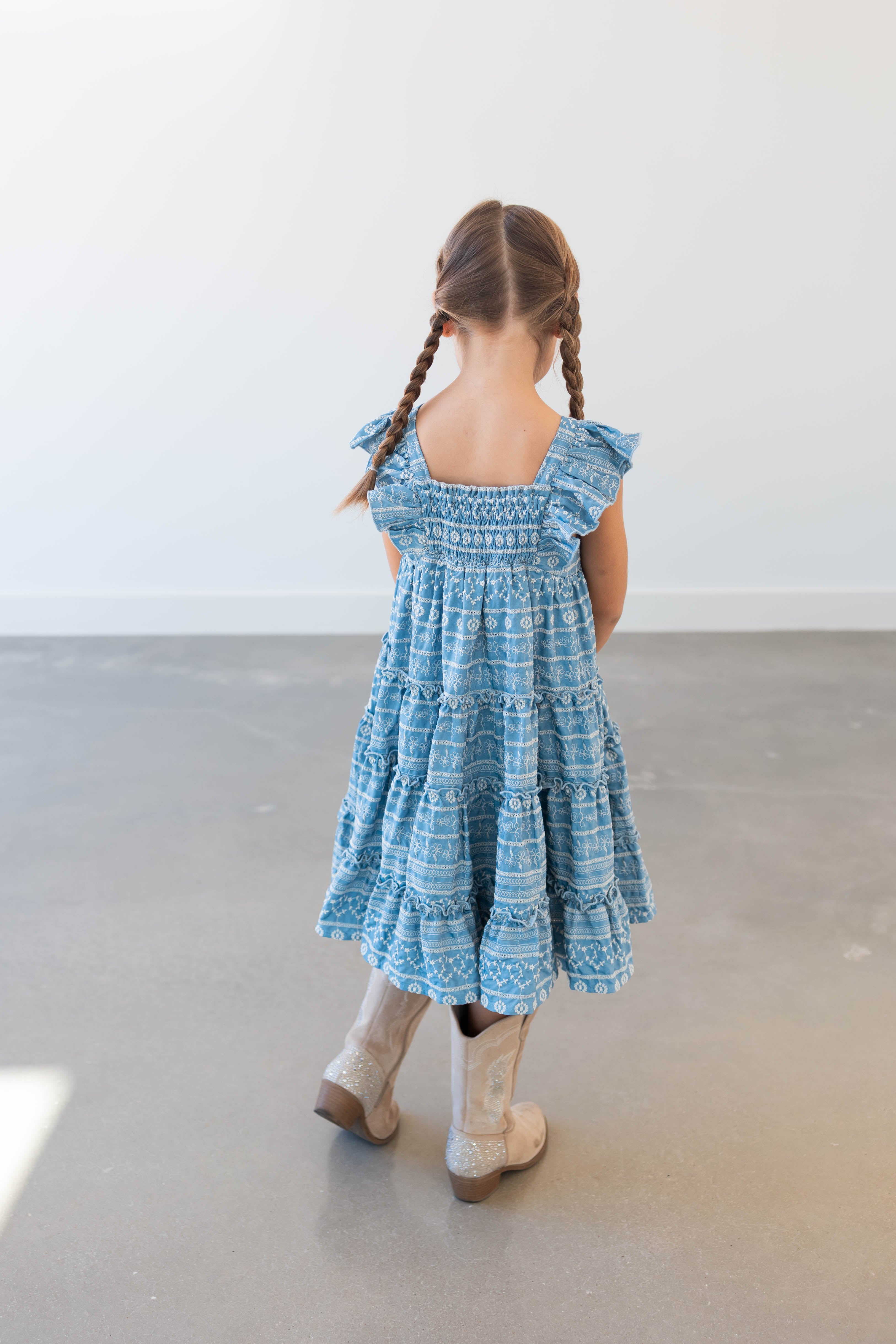 Embroidered Eyelet Dress - Prairie Rose