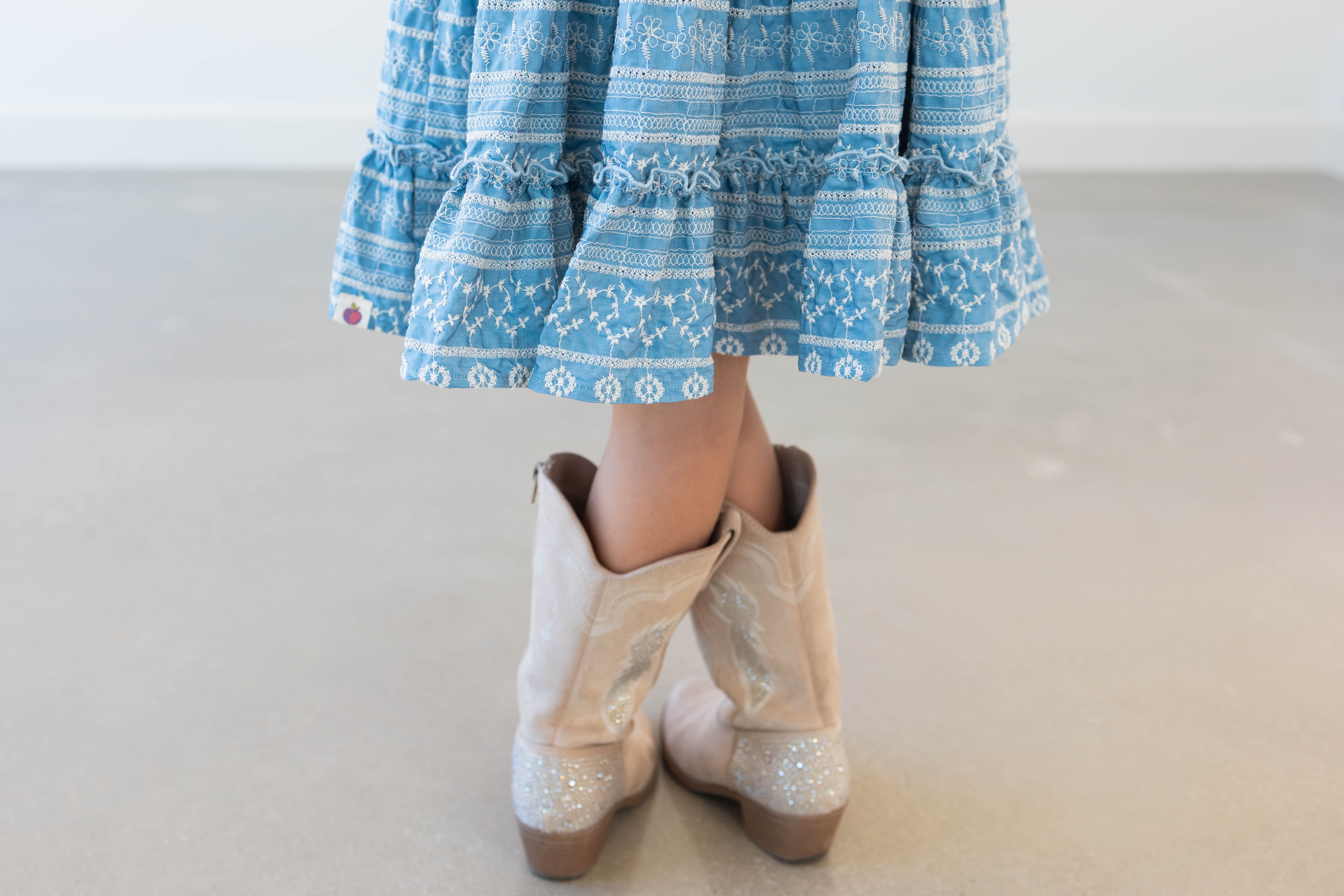 Embroidered Eyelet Dress - Prairie Rose