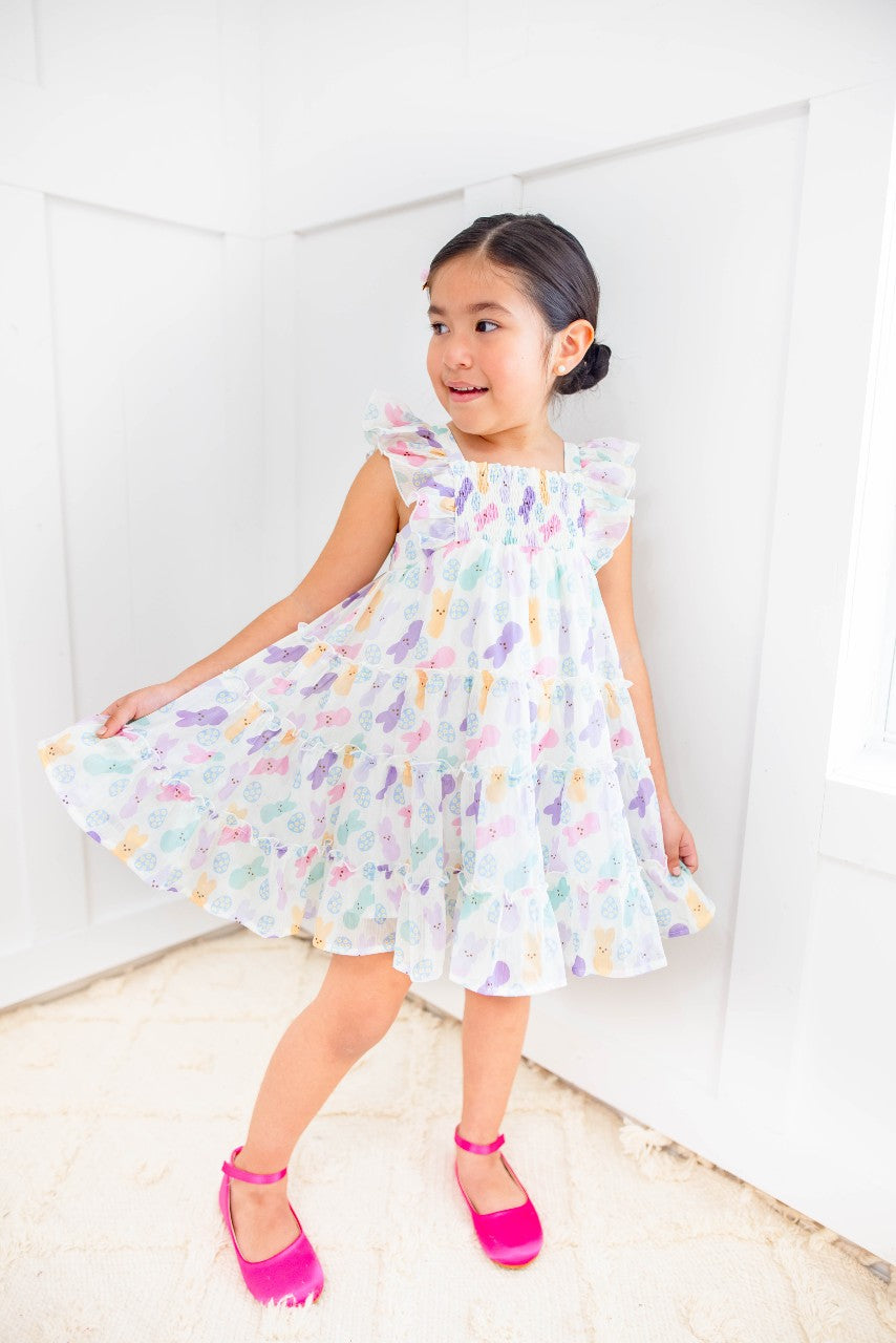 Brielle Shimmer Dress - Sweet Peep (Pre-Order)