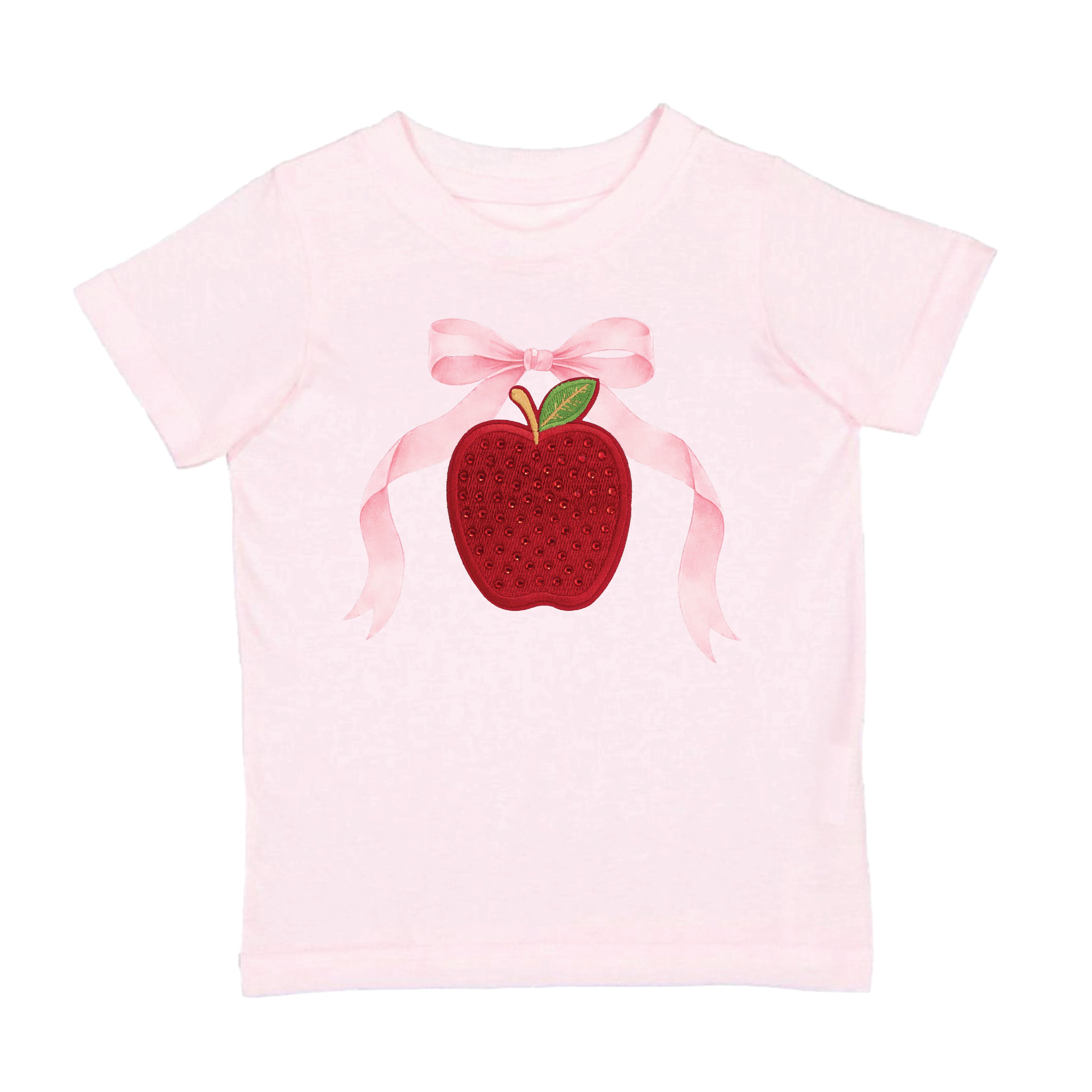 Sweet Wink Shirt - Apple Rhinestone Patch
