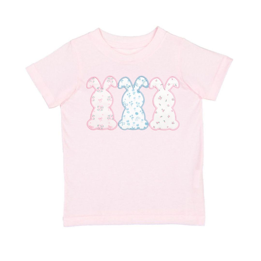 Sweet Wink Shirt - Floral Bunny Patch