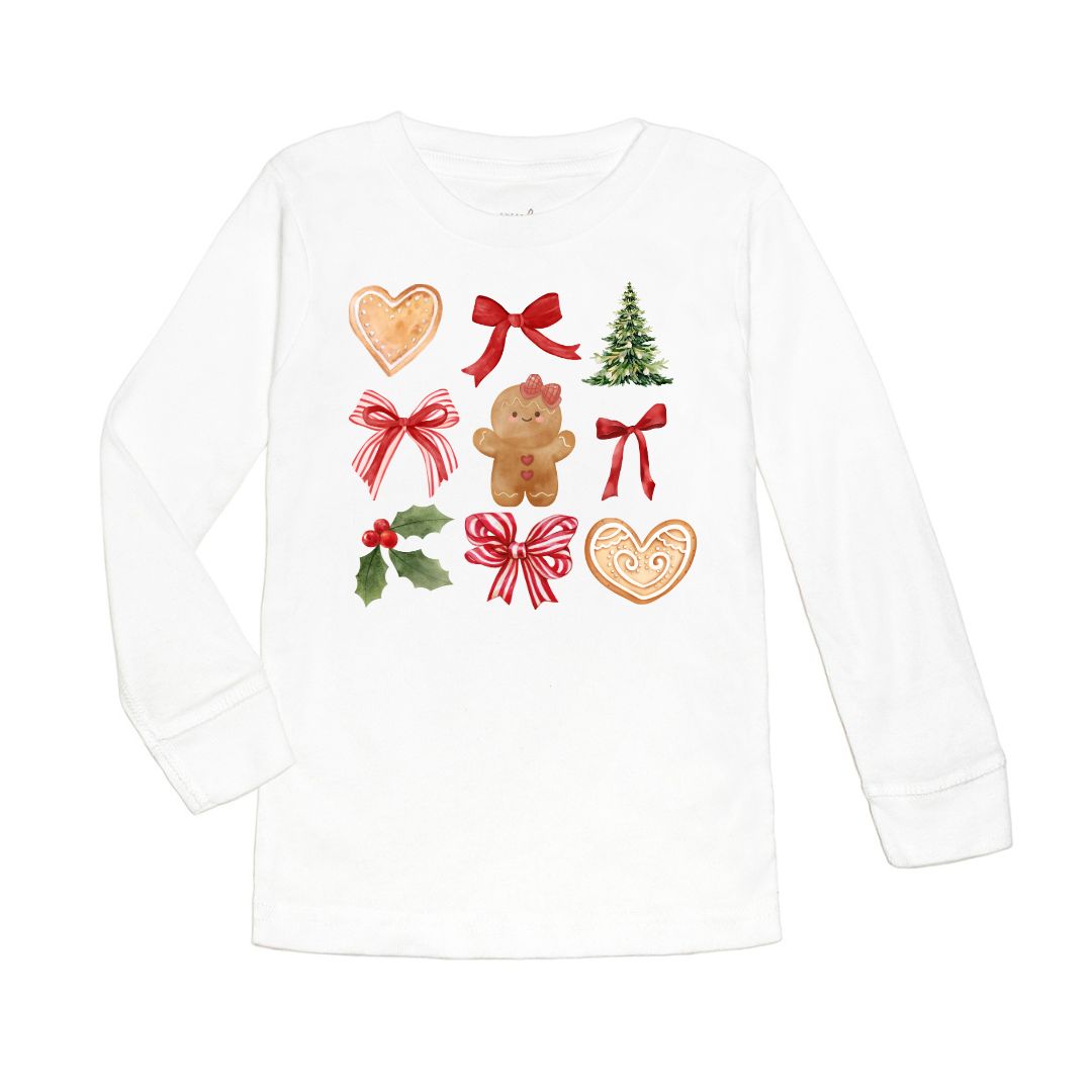 Sweet Wink Long Sleeve Shirt - Gingerbread Cutie Christmas