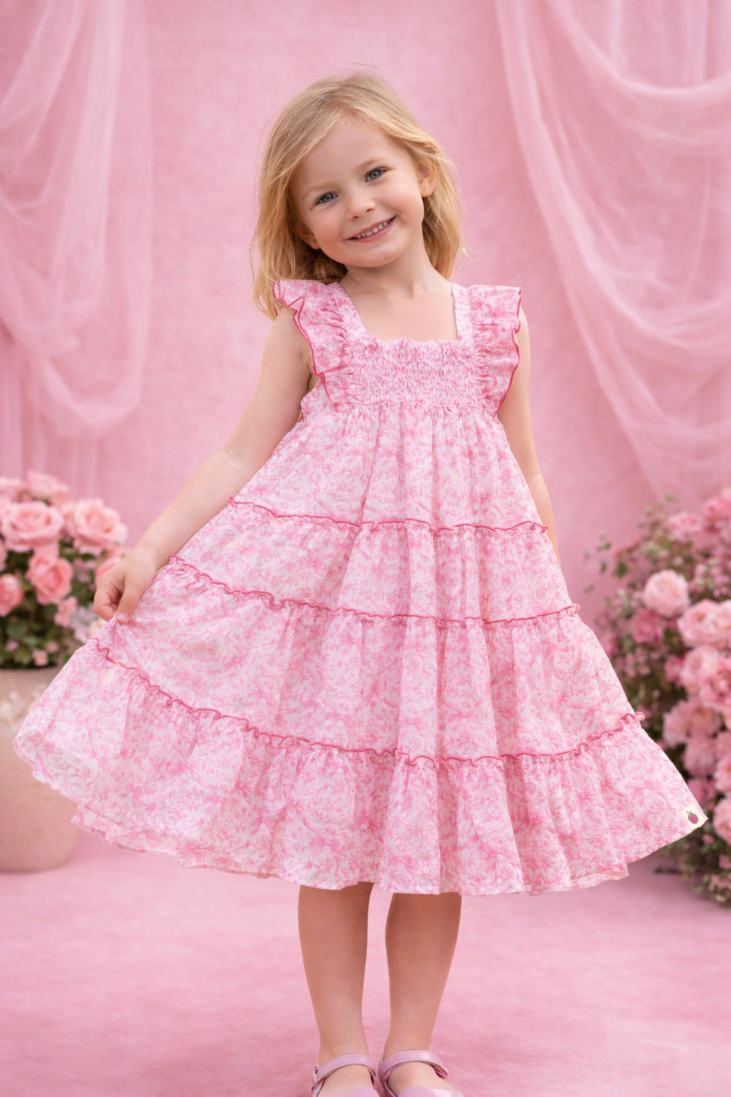 Model is wearing a 6Y