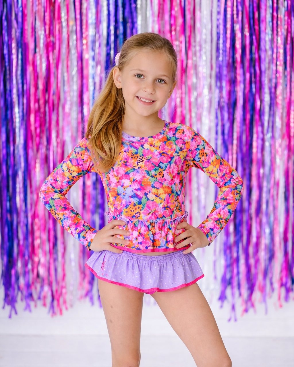 Rashguard Swimsuit - Wildflower Safari