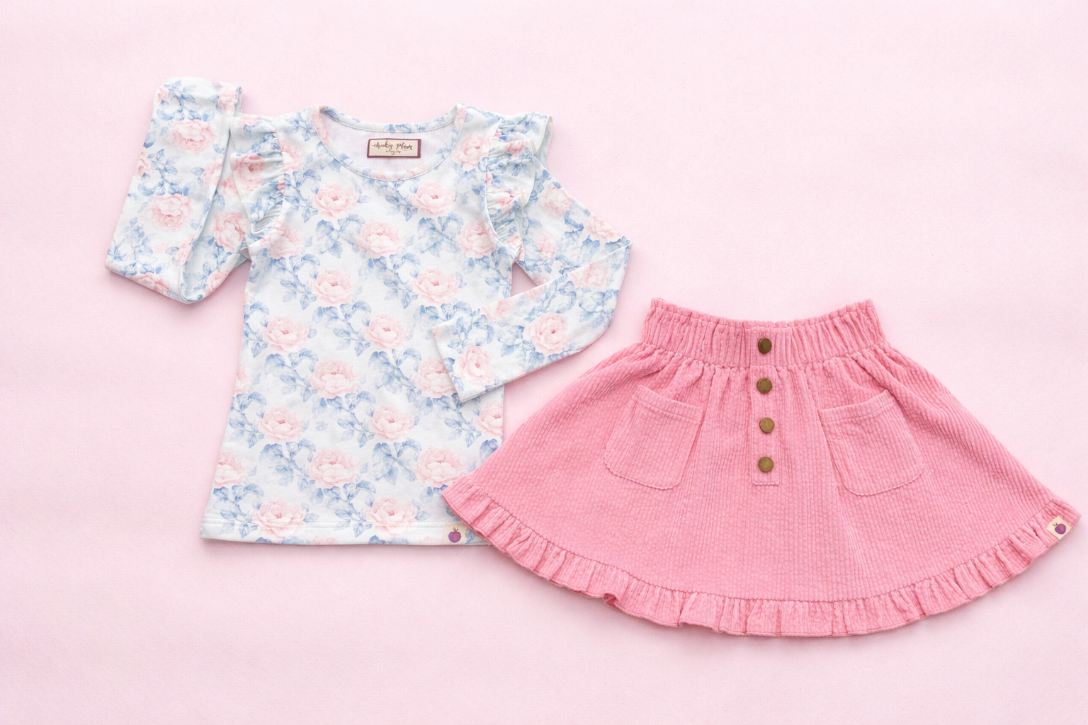 Vienna Corduroy Skirt - Blooming Grace