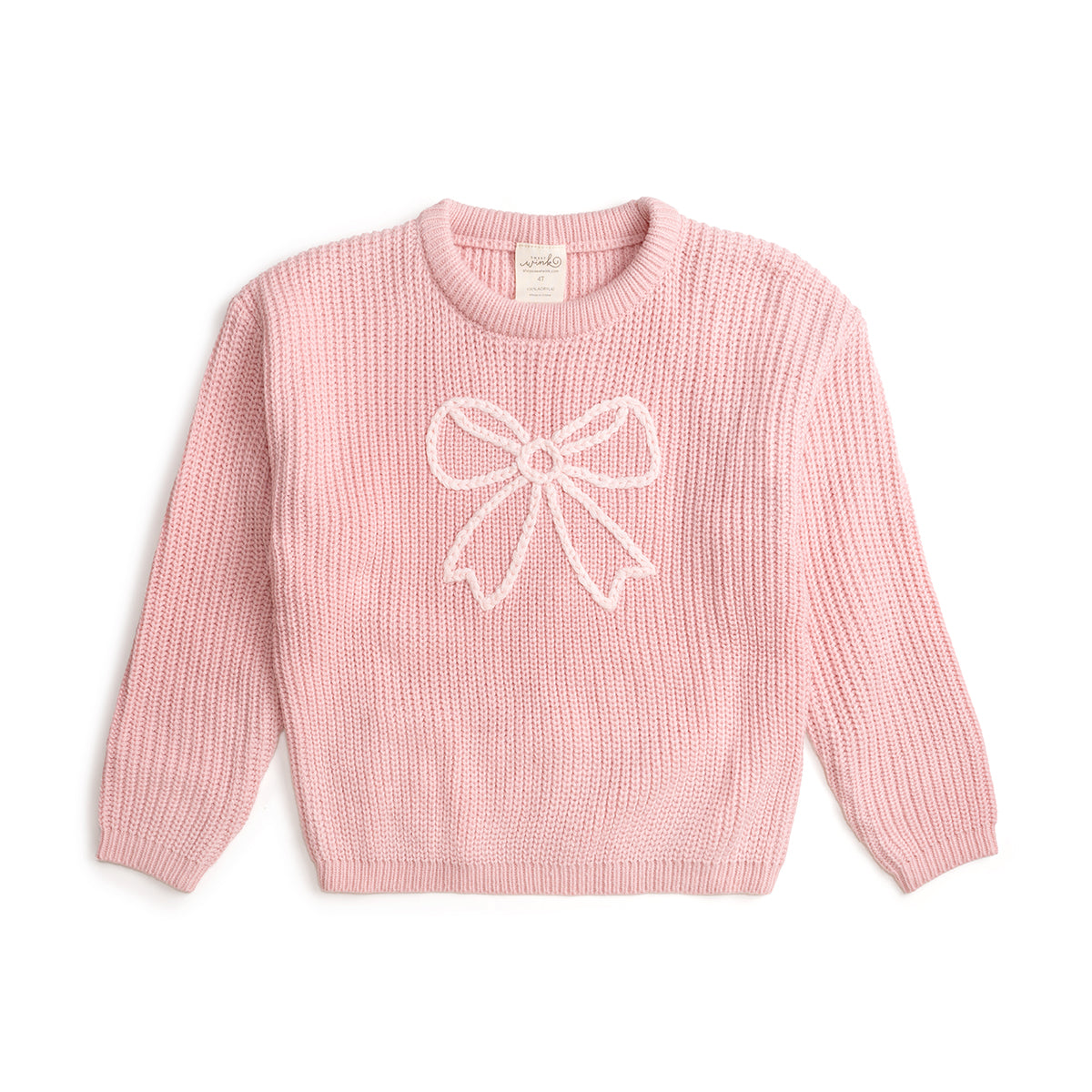 Sweet Wink Knit Sweater - Coquette Bow