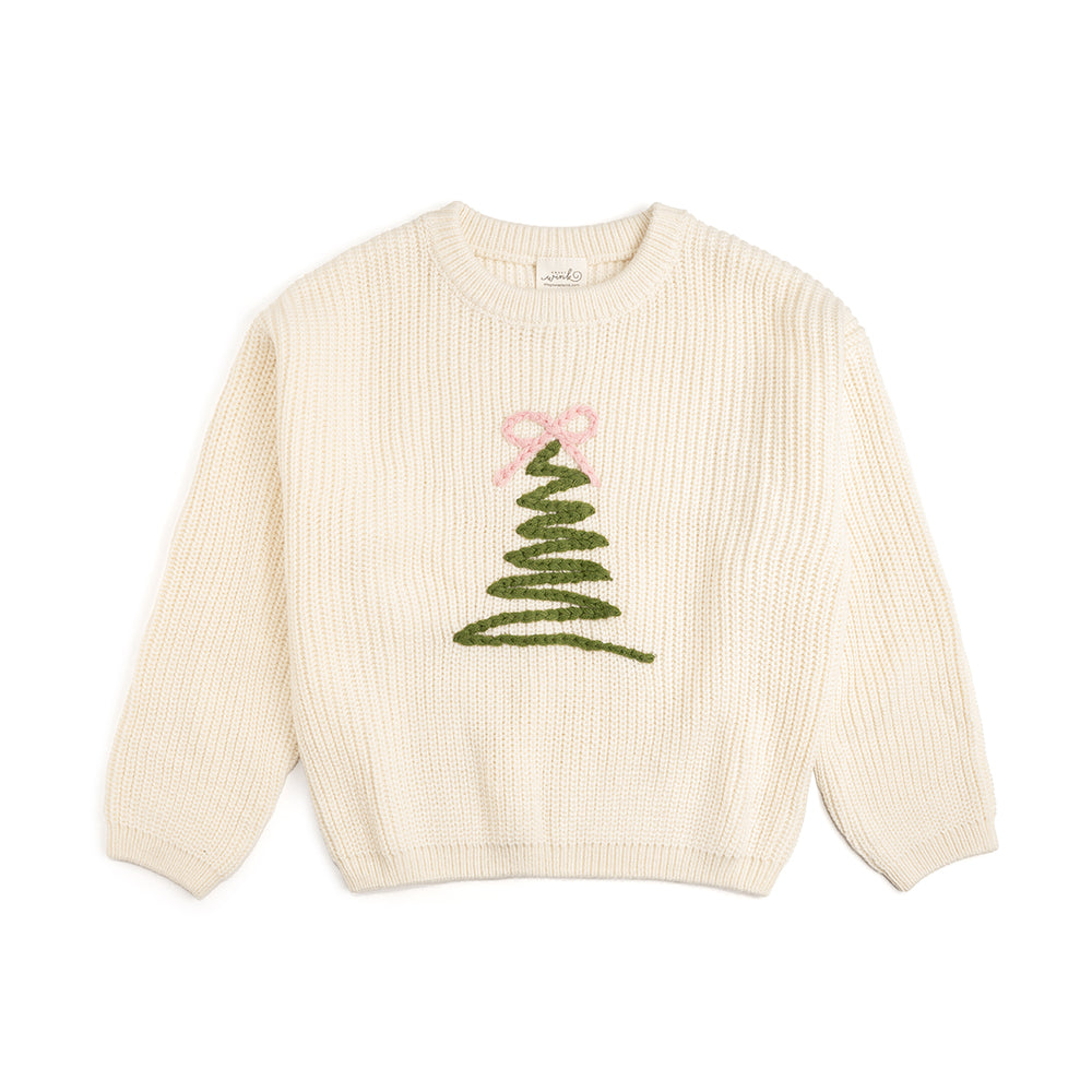 Sweet Wink Knit Sweater - Coquette Christmas Tree – Cheeky Plum