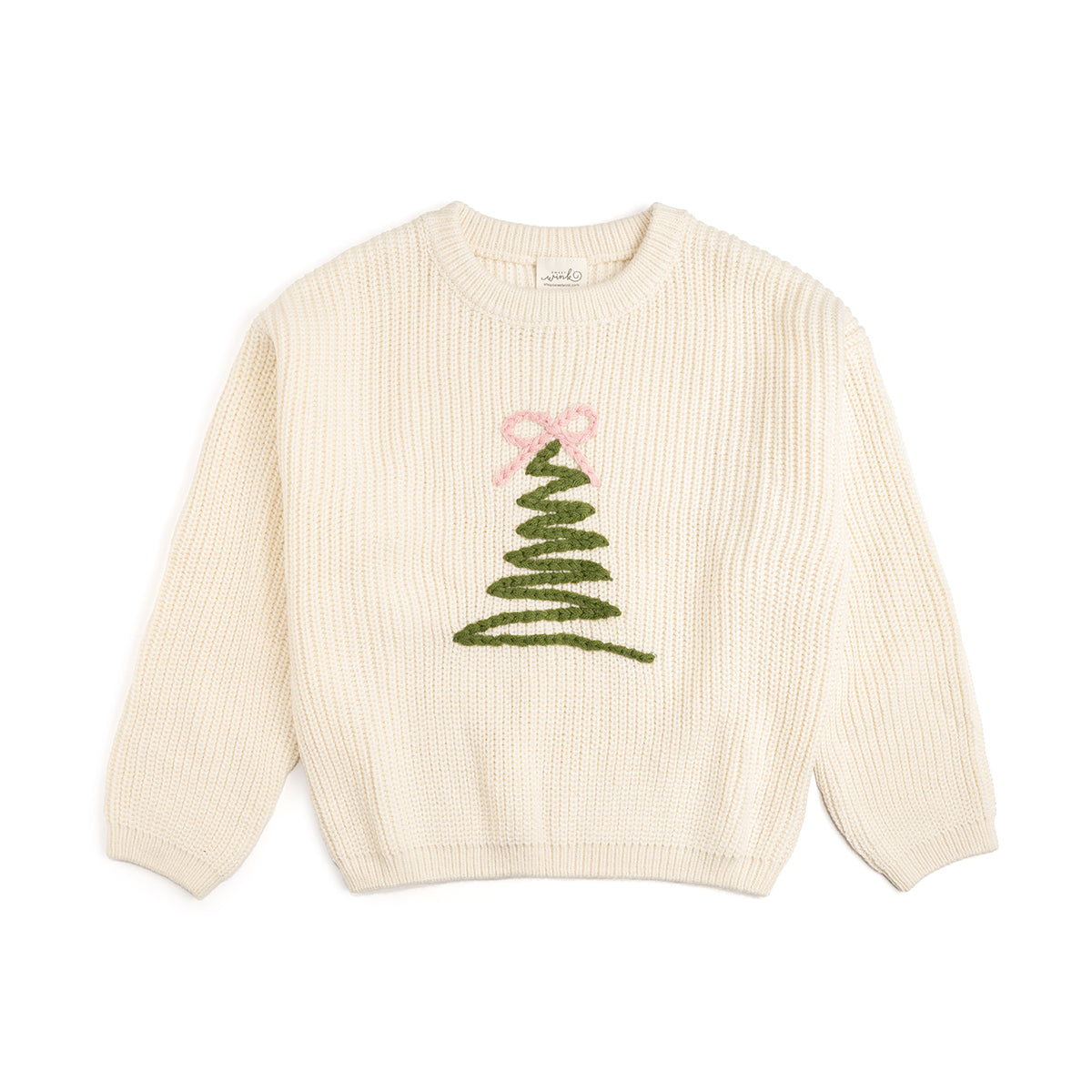 Sweet Wink Knit Sweater - Coquette Christmas Tree