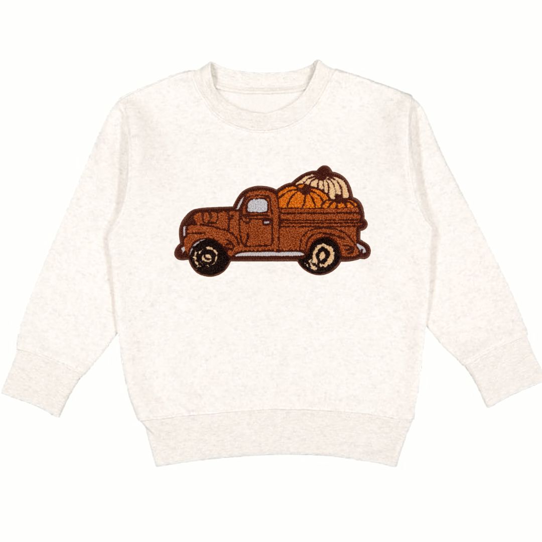 Sweet Wink Sweater - Fall Truck Patch