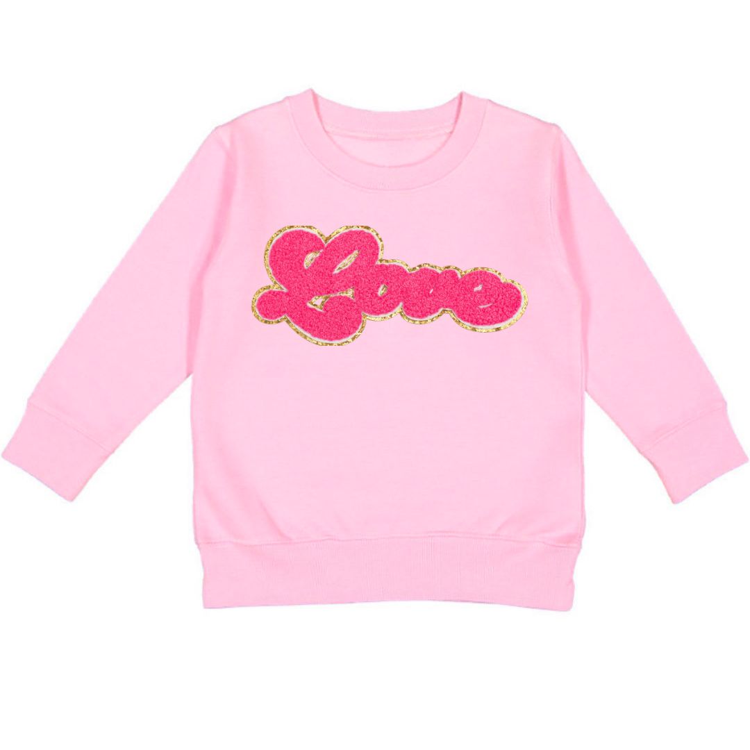 Sweet Wink Sweatshirt - Love Script