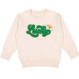 Lucky Script Patch St. Patick's Day Sweatshirt - Kids - Natural