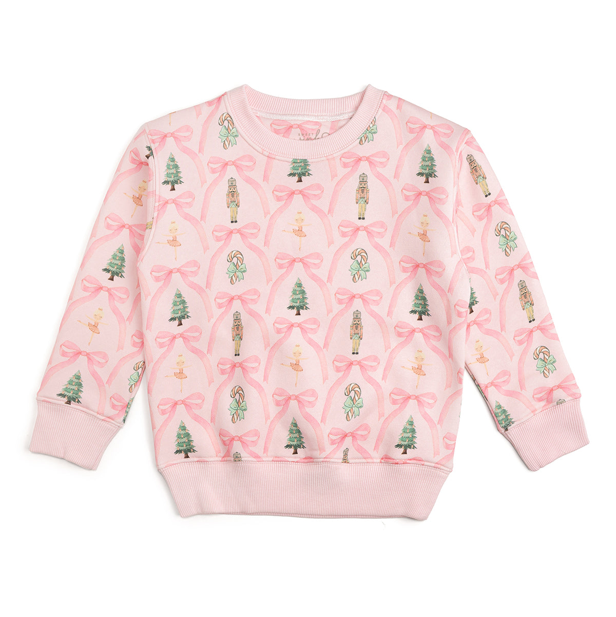 Sweet Wink Sweatshirt- Nutcracker Trellis Christmas
