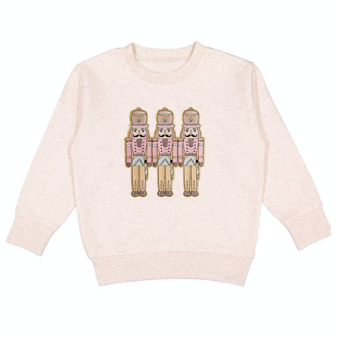 Sweet Wink Sweatshirt - Pastel Nutcracker Patch