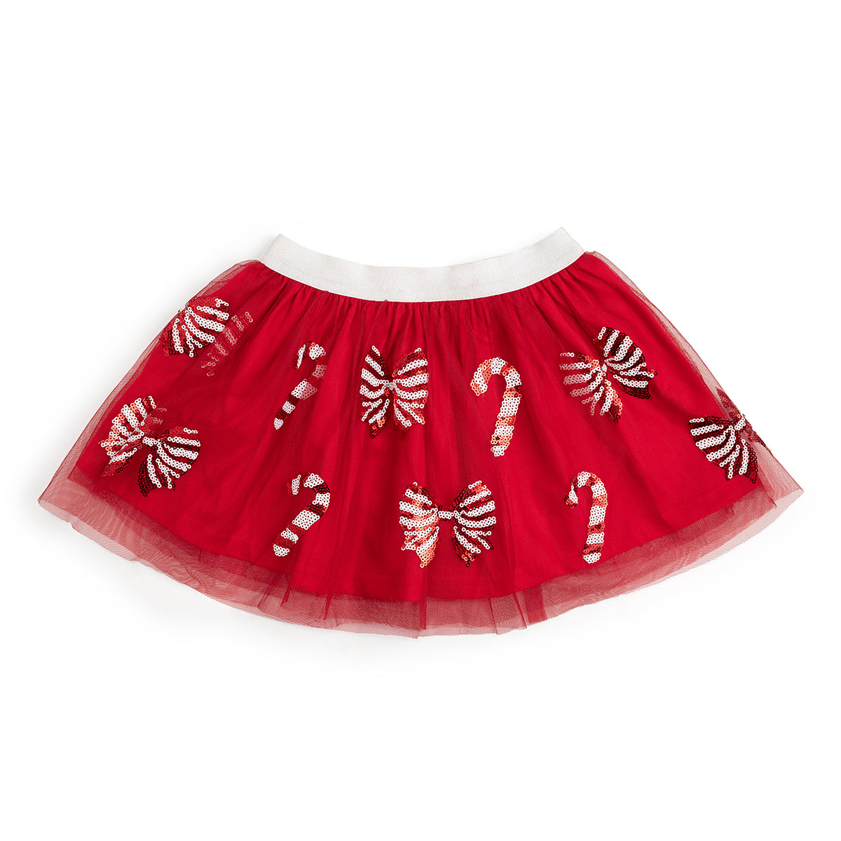 Sweet Wink Tutu - Candy Cane Coquette Sequin