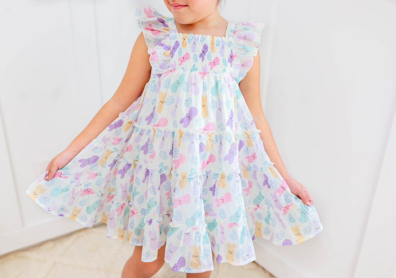 Brielle Shimmer Dress - Sweet Peep (Pre-Order)