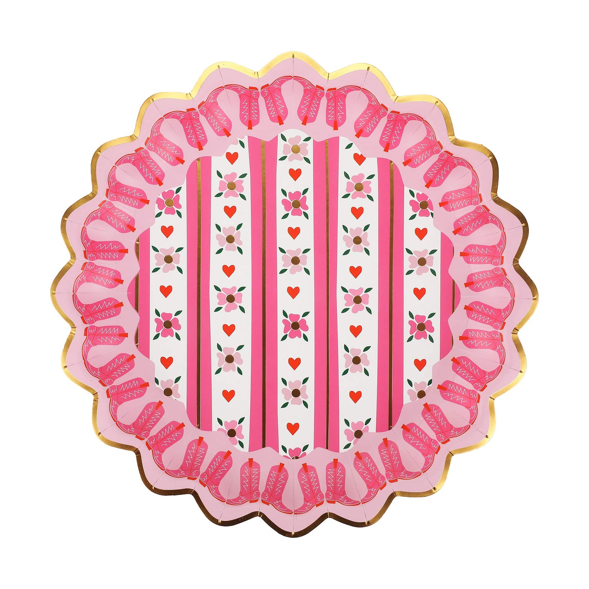 Boot Scoot Blooms Dinner Plates - 10 PK